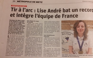 Lisa Andre bat un record et intègre l'équipe de France